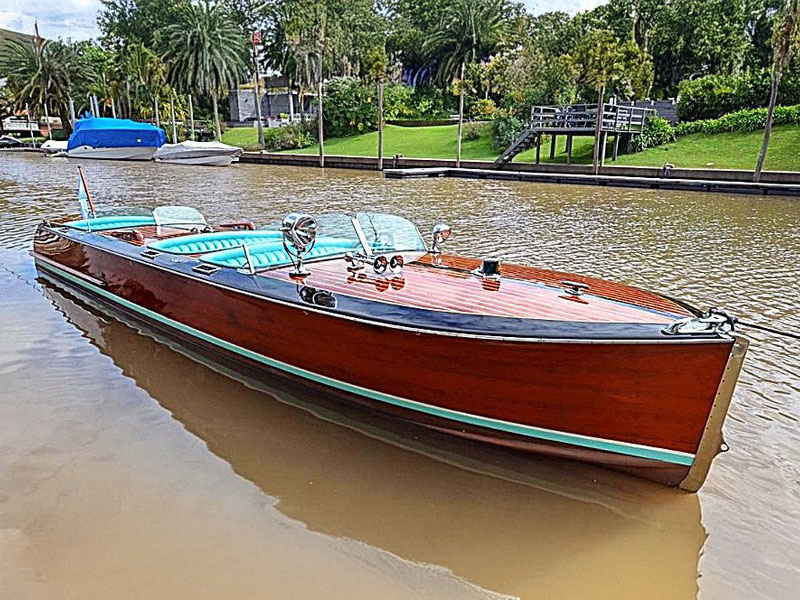 LANCHA CLASICA RAPIDA DE MADERA